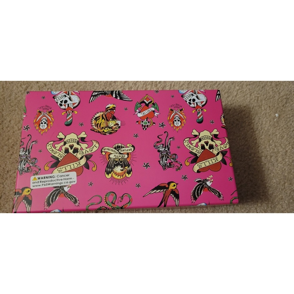 Ed Hardy Gift Box Convertible Wristlet Skull Floral Pink. NO KEY RING!! - Picture 6 of 9